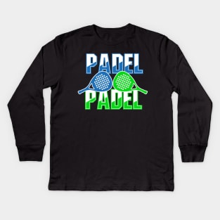 PADEL LOVER SPORTS PLAYER ii Kids Long Sleeve T-Shirt